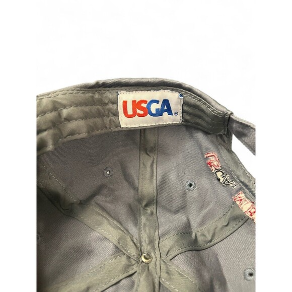 2010 US Open Hat Cap Pebble Beach Steel Gray USGA Member Strap Back One Size - Picture 3 of 3
